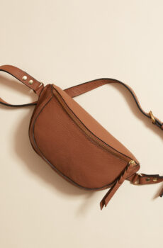 tan leather belt bag