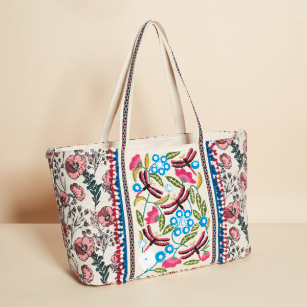 beaded tote