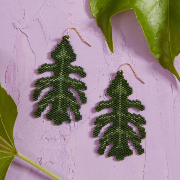 oak leaf earrings