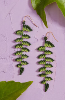 fern leaf earrings