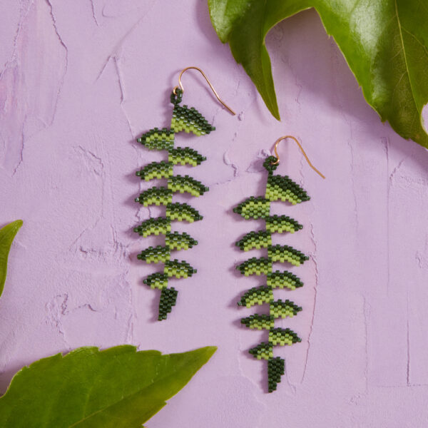 fern leaf earrings