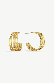 gold hoop earrings